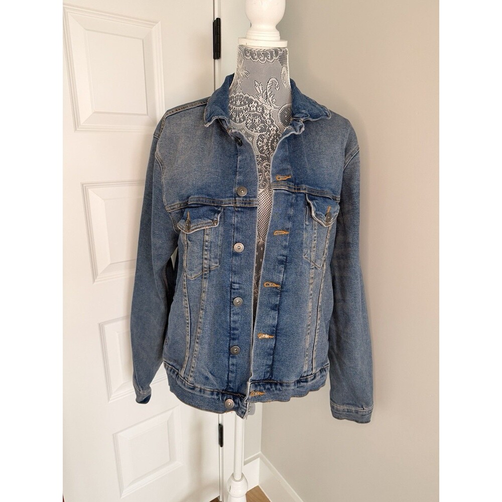 Vintage Joseph Abboud Denim Jean Jacket Size Large L